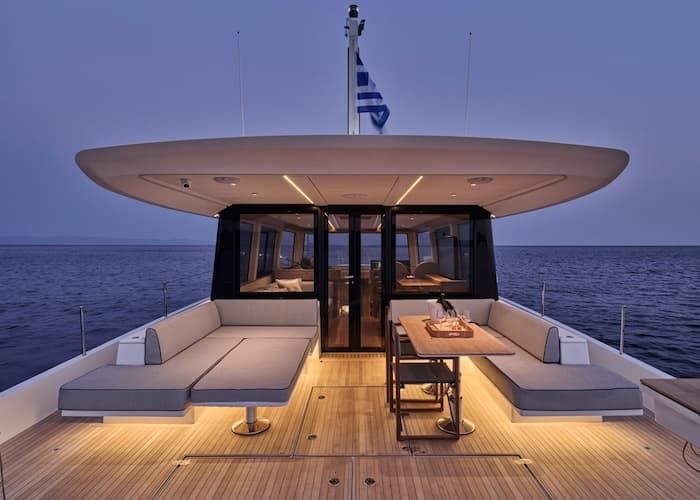 Mykonos private crfuise, yacht exterior, Cyclades cruise Mykonos