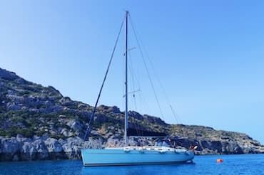 Sailing yacht rental Rhodes, day cruise sailing yacht
