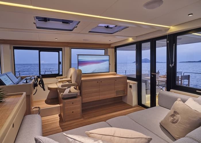 Yacht Mykonos interior,Cyclades yacht luxury interior